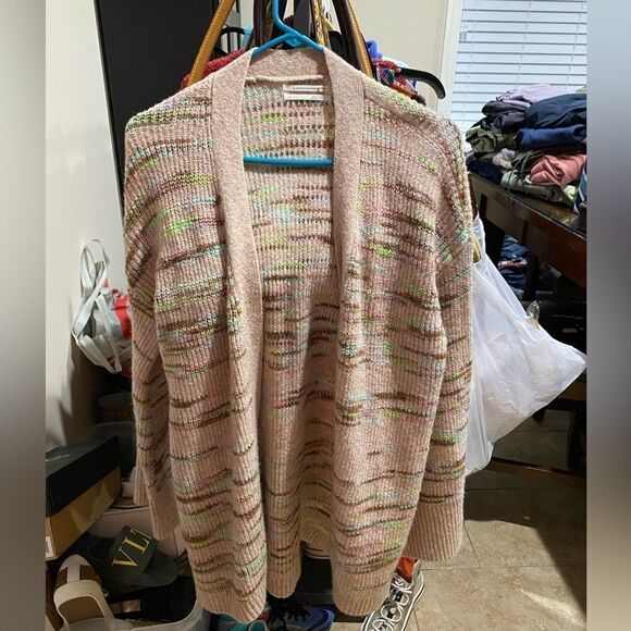 NWT Anthropologie Space Dyed Open Front Cardigan - Picture 4 of 9
